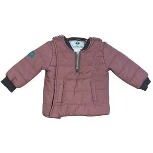 Buckle Me Baby Pink Puffy Car Seat Coat Sz 24M/2T Toasty Blush Safer Fit Winter